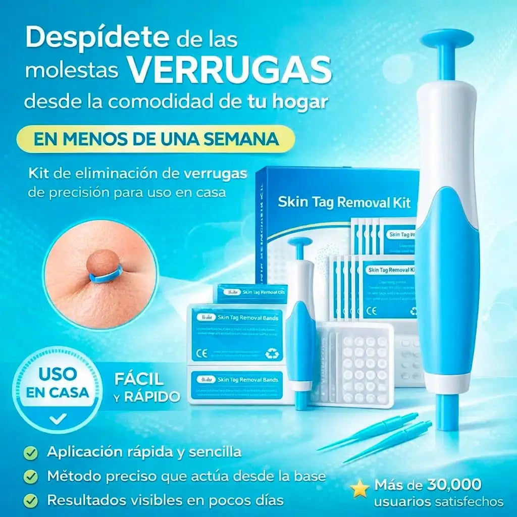 Kit completo para eliminar las verrugas en 1 semana