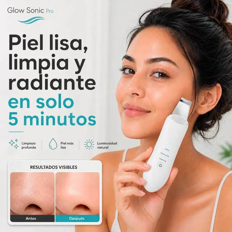Glow Sonic Pro® Elimina las impurezas facil y rapido