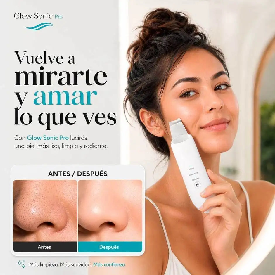 Glow Sonic Pro® Elimina las impurezas facil y rapido