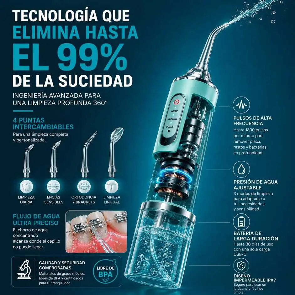 Aquajet® Boca impecable en 3 minutos