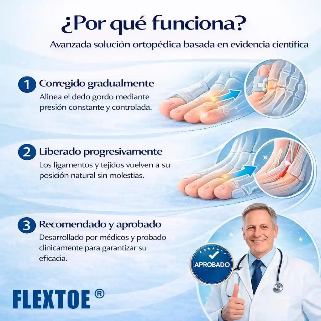 Flextoe® Corrector de juanetes ortopedico