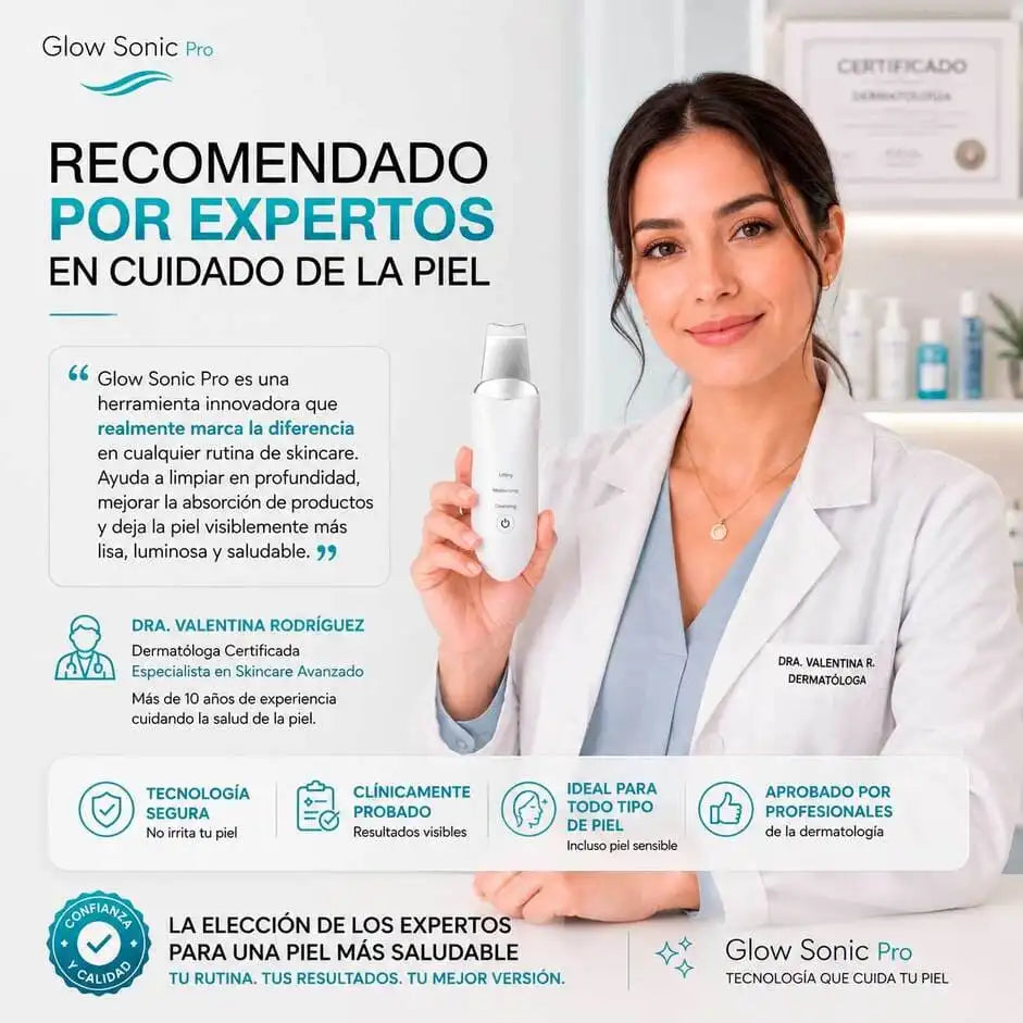 Glow Sonic Pro® Elimina las impurezas facil y rapido