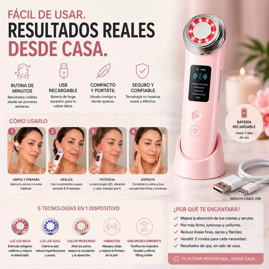 Lumera™ Tecnología facial premium para una piel más firme, luminosa y joven.