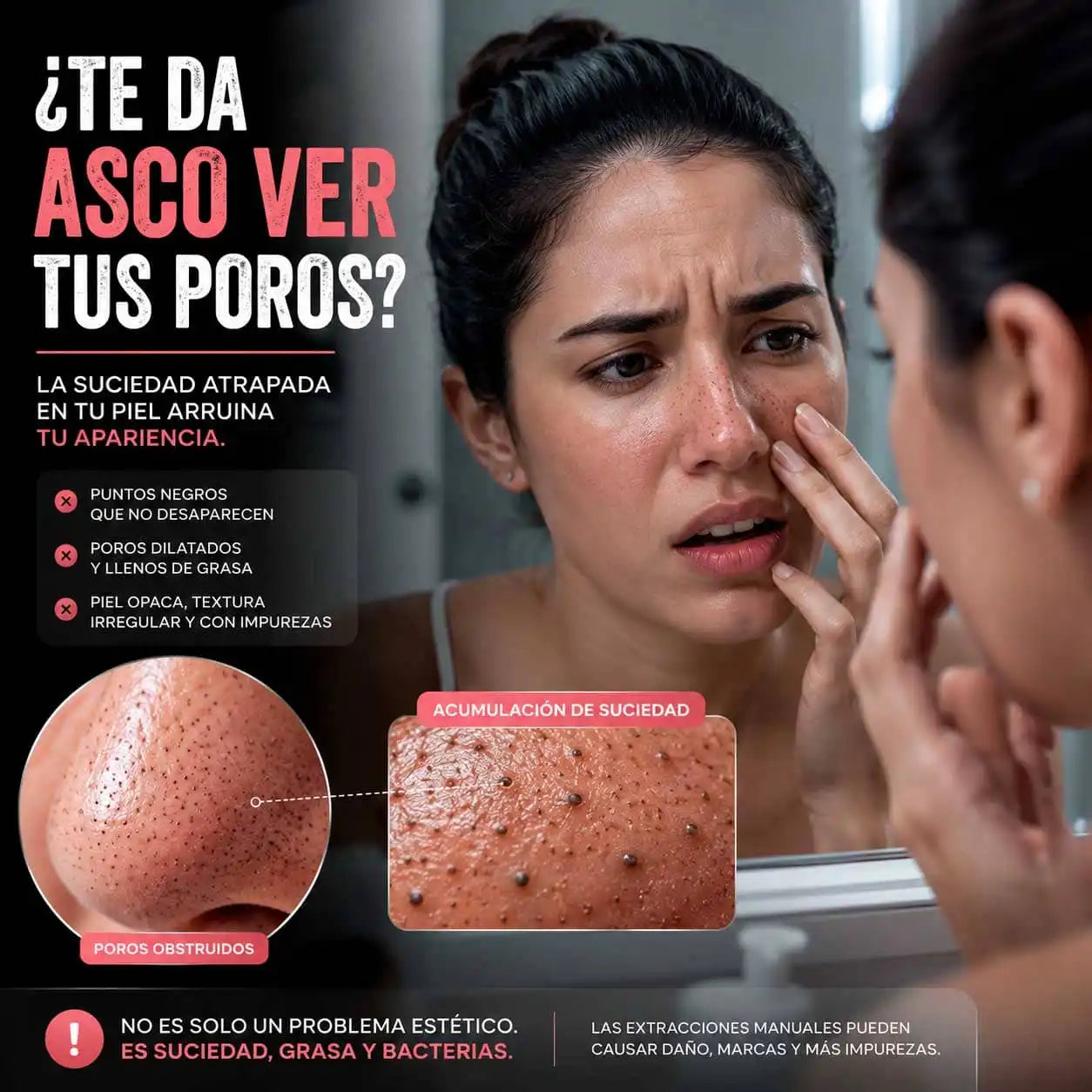 ClearPore® Elimina los puntos negros al instante