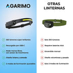 AGARIMO® Alumbra más que cualquier linterna, y te deja las dos manos libres