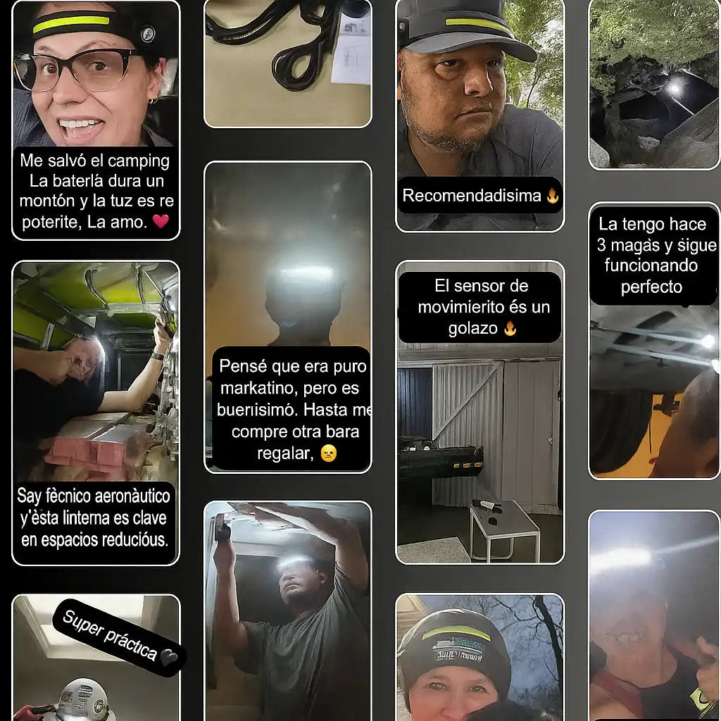 AGARIMO® Alumbra más que cualquier linterna, y te deja las dos manos libres