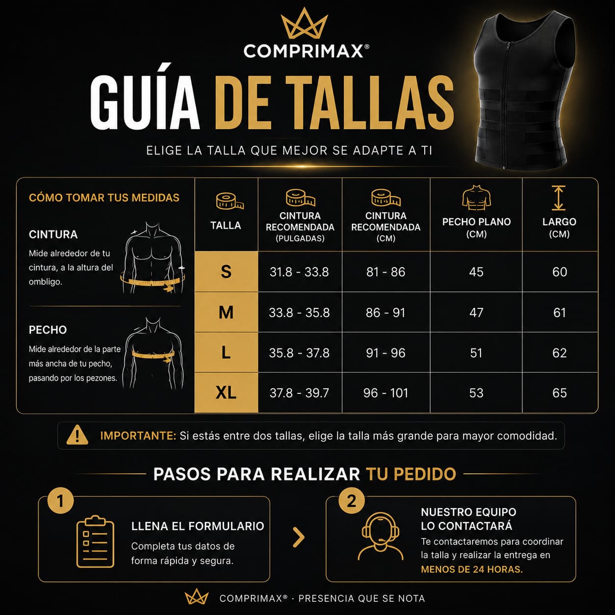 Comprimax - Chaleco termico