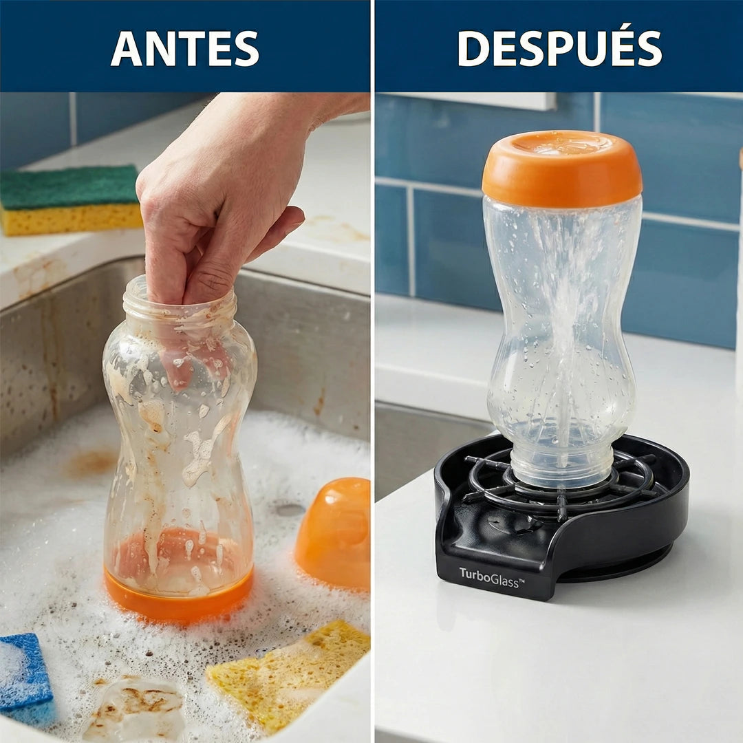 TurboGlass™ friega en 3 segundos todo lo que te cuesta fregar