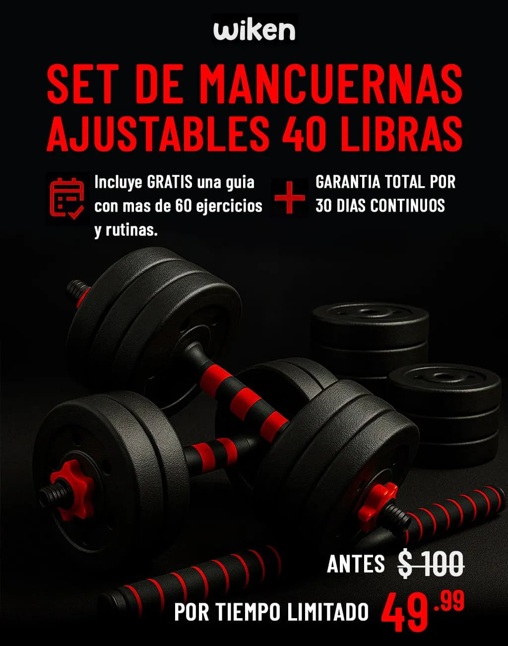 KIT DE MANCUERNAS AJUSTABLES