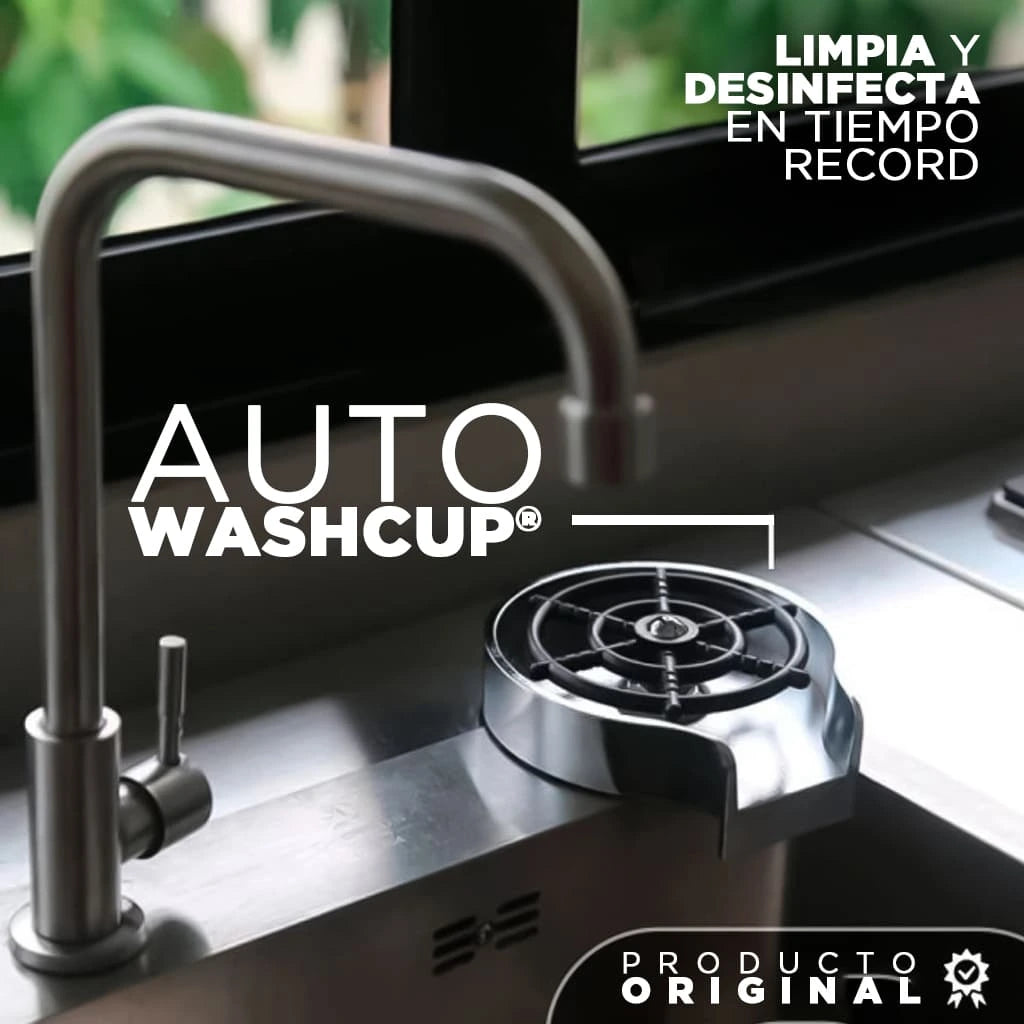 Vasos siempre limpios sin mover un dedo, solo con AutoWashCup®